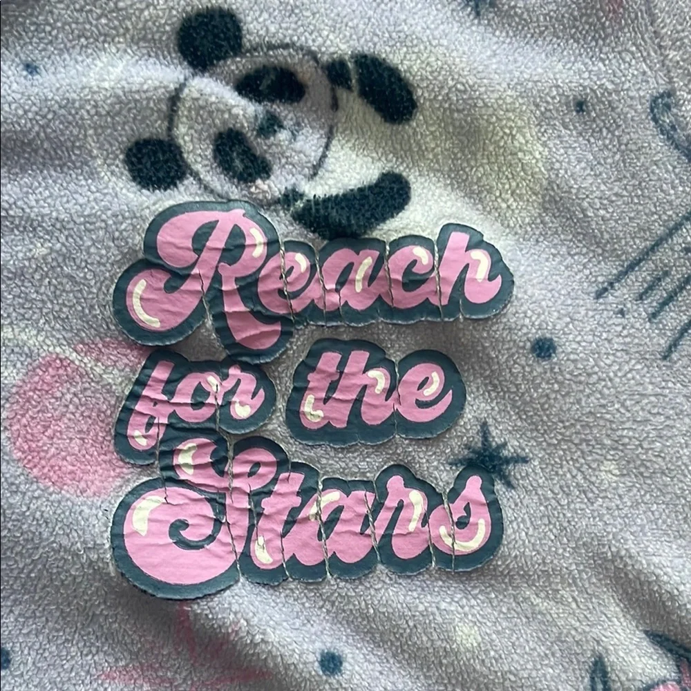 Wonder Nation Purple and Pink Space Bear Nightgown